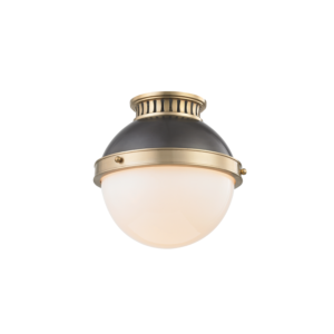  Latham Ceiling Light in Aged Distressed Bronze