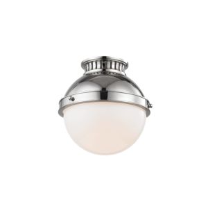 Hudson Valley Latham Ceiling Light in Polished Nickel