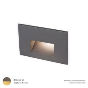 4011 1-Light LED Step and Wall Light in Bronzed Brass