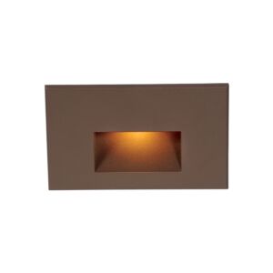 4011 1-Light LED Step and Wall Light in Bronze with Aluminum