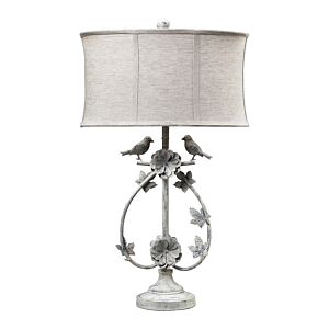 Saint Louis Heights 1-Light Table Lamp in Antique White