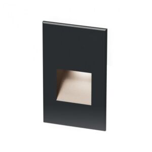 4021 1-Light LED Step and Wall Light in Black with Aluminum