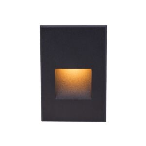 4021 1-Light LED Step and Wall Light in Black with Aluminum