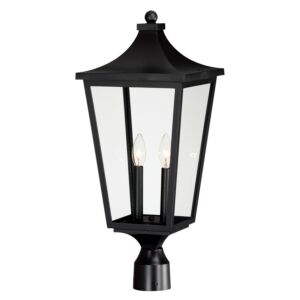 Sutton Place VX 2-Light Outdoor Post Lantern in Black