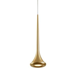 Bach LED Pendant in Brushed Gold