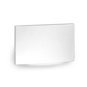 4031 1-Light LED Step and Wall Light in White with Aluminum