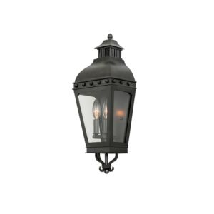 Kalco Winchester Outdoor 2 Light 20 Inch Outdoor Wall Light in Aged Iron