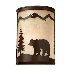 Bozeman 1-Light Wall Sconce in Burnished Bronze