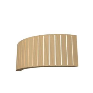 Slatted LED Wall Lamp in Maple