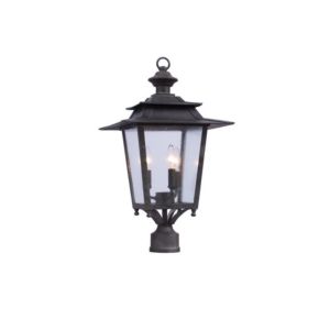  Saddlebrook Outdoor Outdoor Post Light in Aged Iron