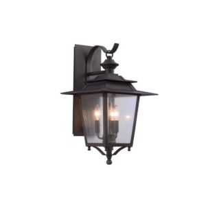 Kalco Saddlebrook Outdoor 3 Light 14 Inch Outdoor Wall Light in Aged Iron