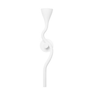 Anastasia 1-Light Wall Sconce in Gesso White