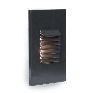 4061 1-Light LED Step and Wall Light in Black with Aluminum