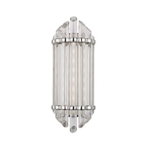 Hudson Valley Albion 17 Inch Wall Sconce in Polished Nickel