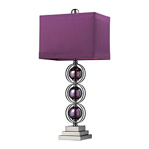 Alva 1-Light Table Lamp in Purple