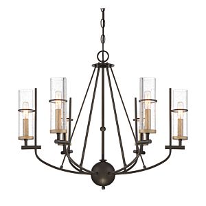  Sussex Court  Transitional Chandelier in Smoked Iron With Aged Gold