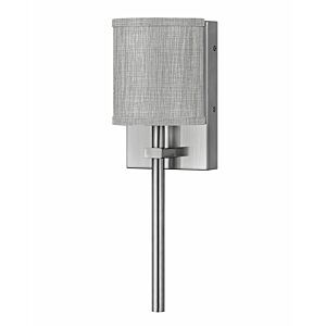 Hinkley Avenue Heathered Gray Wall Sconce In Brushed Nickel