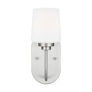 Windom 1-Light Bathroom Vanity Light Sconce in Brushed Nickel