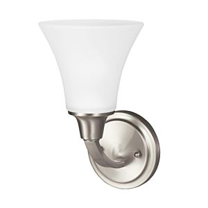 Generation Lighting Metcalf 11 Wall Sconce in Brushed Nickel
