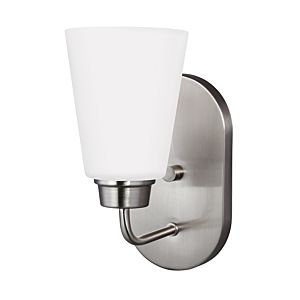 Sea Gull Kerrville 10 Inch Wall Sconce in Brushed Nickel
