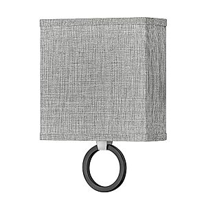 Hinkley Link Heathered Gray Wall Sconce In Brushed Nickel