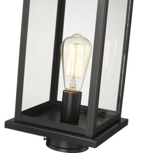Millennium Lighting Bowton 1-Light Outdoor Post Lantern In Powder Coat Black