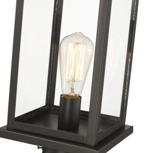 Millennium Lighting Bowton 1-Light Outdoor Post Lantern In Powder Coat Bronze