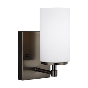 Generation Lighting Alturas Wall Sconce in Brushed Oil Rubbed Bronze