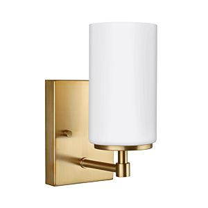 Sea Gull Alturas 9 Inch Wall Sconce in Satin Brass