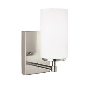 Alturas 1-Light Bathroom Vanity Light Sconce in Brushed Nickel