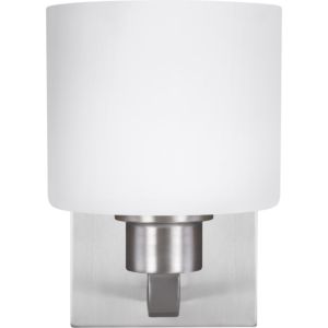 Generation Lighting Canfield 8" Wall Sconce in Brushed Nickel
