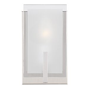 Syll 1-Light Bathroom Vanity Light Sconce in Chrome