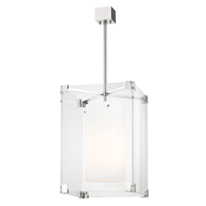  Achilles Pendant Light in Polished Nickel