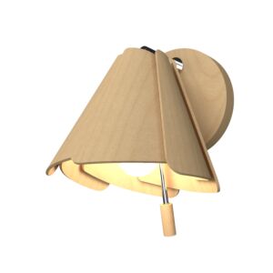 Fuchsia 1-Light Wall Lamp in Maple