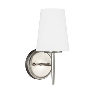 Sea Gull Driscoll 12 Inch Wall Sconce in Brushed Nickel