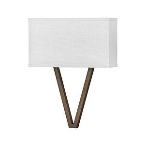 Hinkley Vector Off White Wall Sconce In Walnut