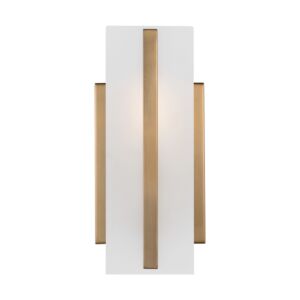 Dex 1-Light Bathroom Vanity Light in Satin Brass