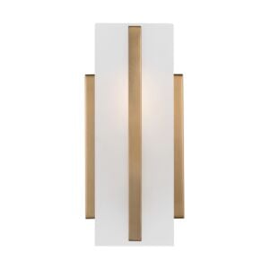 Dex 1-Light LED Bathroom Vanity Light in Satin Brass
