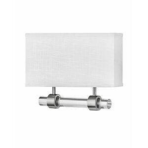 Hinkley Luster Off White Wall Sconce In Brushed Nickel