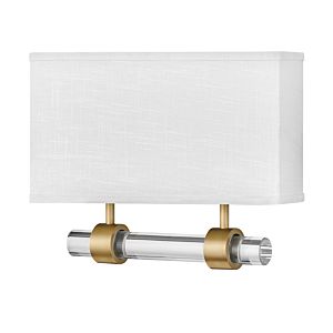 Hinkley Luster LED 12 Inch Wall Sconce in Heritage Brass