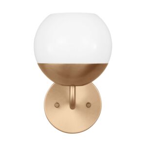 Alvin 1-Light LED Bathroom Vanity Light in Satin Brass