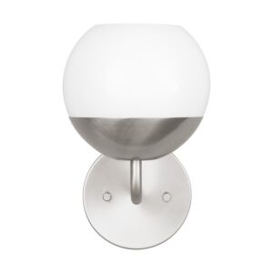 Alvin 1-Light LED Bathroom Vanity Light in Brushed Nickel