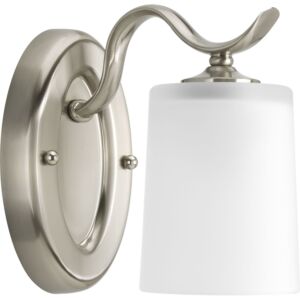 Inspire 1-Light Bathroom Vanity Light in Brushed Nickel
