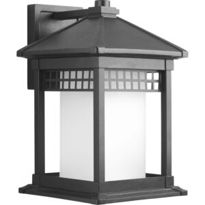 Merit 1-Light Wall Lantern in Black
