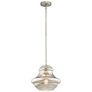 Everly 1-Light Pendant in Brushed Nickel