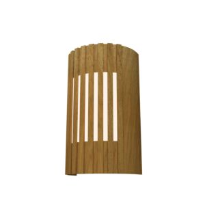 Slatted LED Wall Lamp in Louro Freijo
