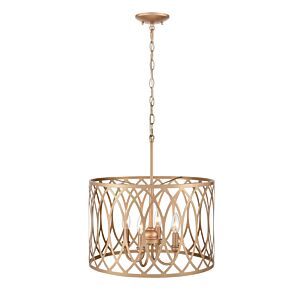 Arelyn 4-Light Pendant in Painted Modern Gold