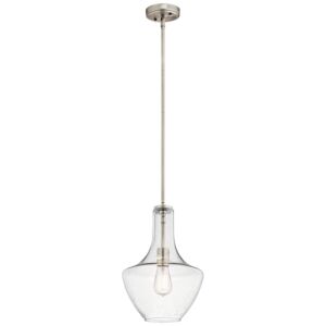 Everly 1-Light Pendant in Brushed Nickel