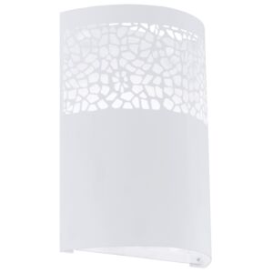 Carmelia 1-Light Wall Sconce in White