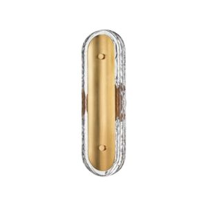 Macau 1-Light LED Wall Sconce in Vintage Brass